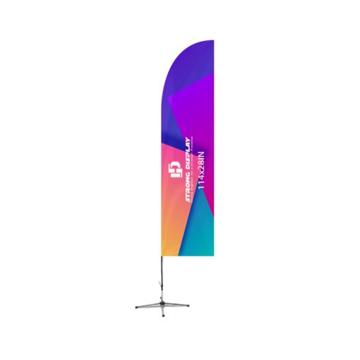 114x28in Straight Blade Shape Feather Flag