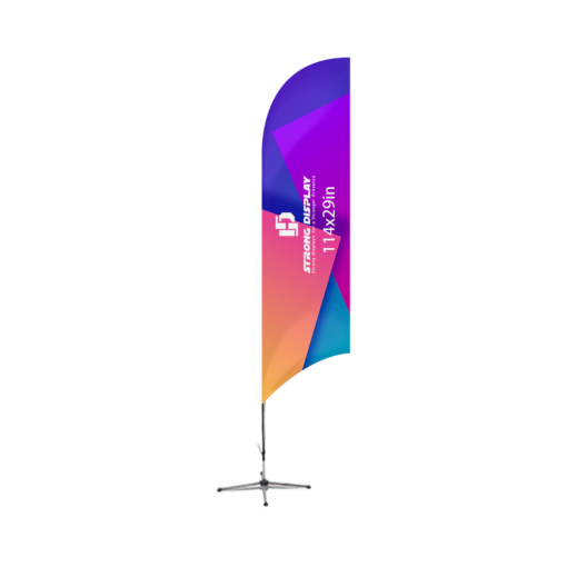 114x29in Concave Razor Shape Feather Flag