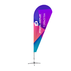 130x51 in Teardrop Shape Feather Flag