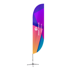 142x32 in Convex Blade Shape Feather Flag