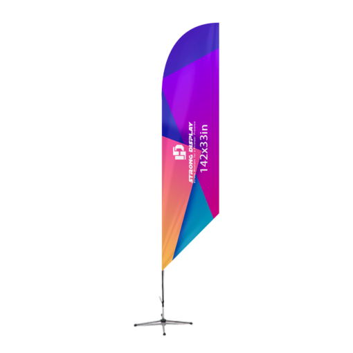 142x33 in Angled Blade Shape Feather Flag