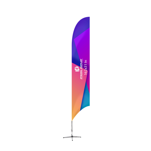 162x31 in Concave Razor Shape Feather Flag