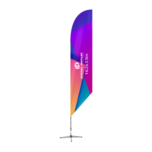 162x33 in Angled Blade Shape Feather Flag