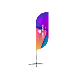 79x26 in Convex Blade Shape Feather Flag