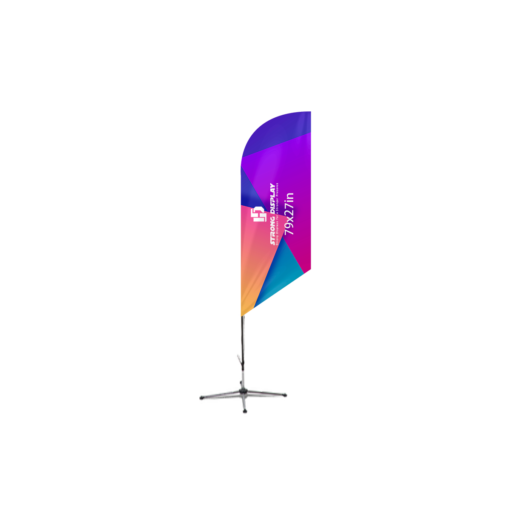 79x27 in Angled Blade Shape Feather Flag