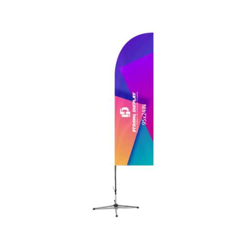 95x24in Straight Blade Shape Feather Flag