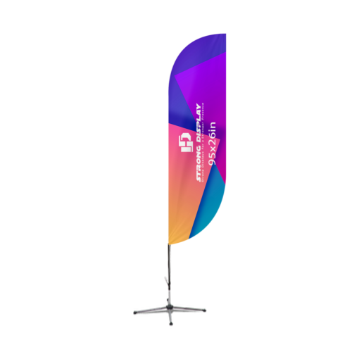 95x26 in Convex Blade Shape Feather Flag