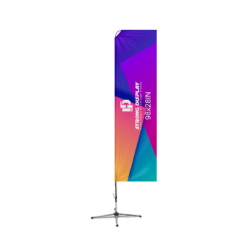 98x28 IN Rectanguar Shape Feather Flag