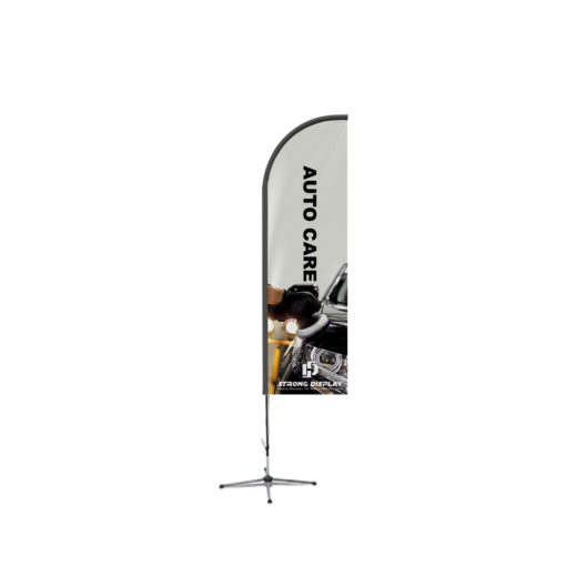 Custom Auto Care Straight Blade Shape Feather Flag