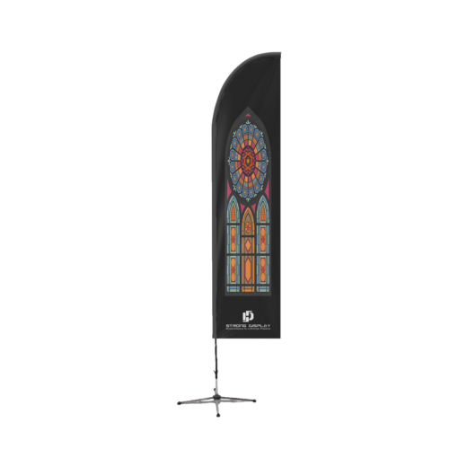 Bandera de plumas de iglesia personalizada