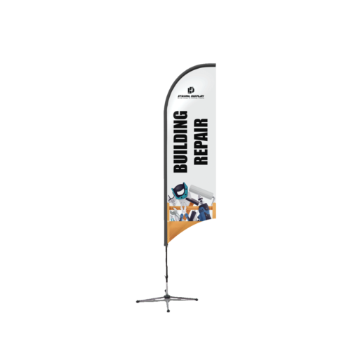 Custom Builder Remodeling Repair Swooper Feather Flag