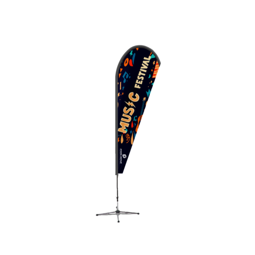 Music Festival Teardrop Shape Feather Flag