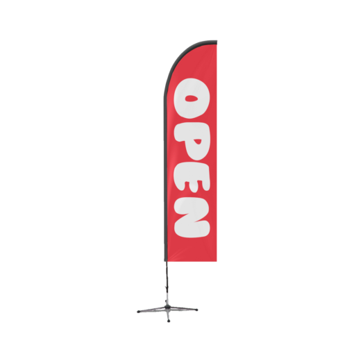 Now Open Advertising Feather Flag