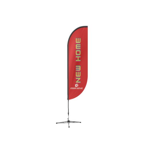 Custom New Home For Sale Swooper Feather Flag