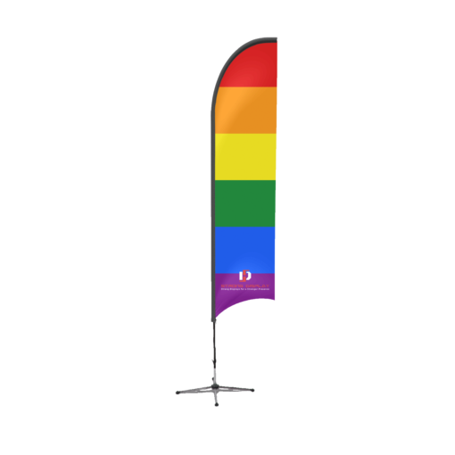 LGBTQ Rainbow Gay Pride Feather Flag