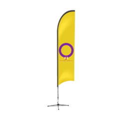 Intersex Pride Feather Flag