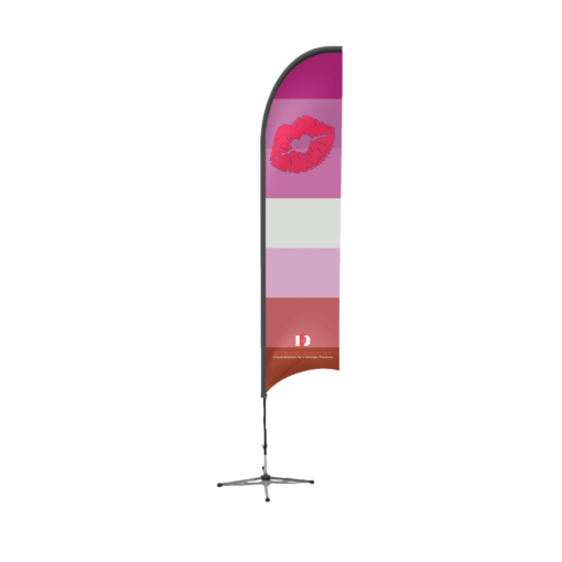 Lipstick Lesbian Feather Flags
