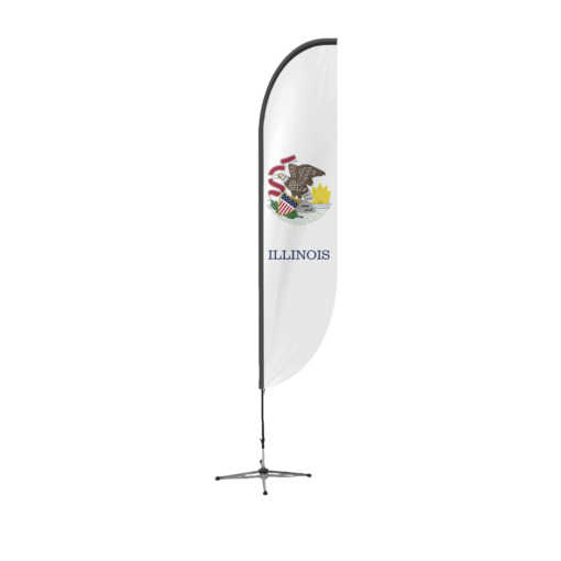 Illinois State Feather Flag