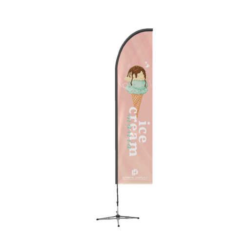 ice cream feather flag