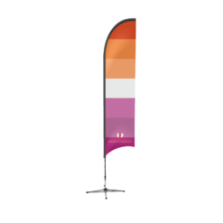 Sunset lesbian Pride Feather Flags