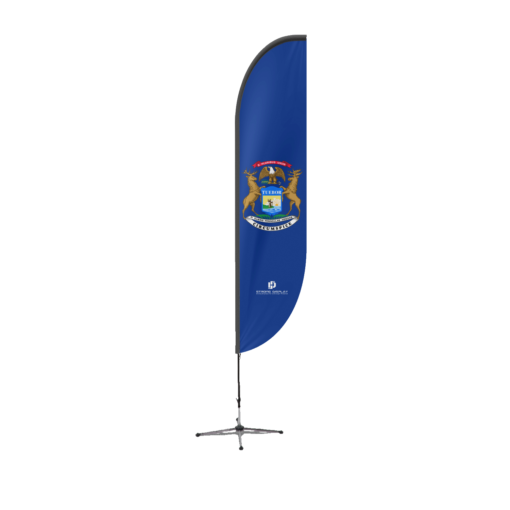 Michigan State Feather Flag