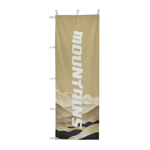 Custom Mountains Nobori Flag