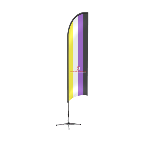 Non-Binary Pride Feather Flag