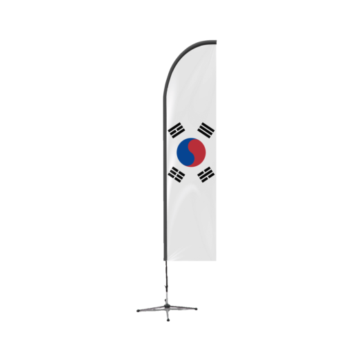 South Korea Feather Flag